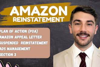 write amazon poa appeal letter and reinstate suspended account or listing fast