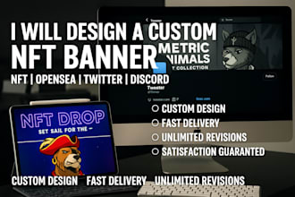 design nft banner, twitter banner and opensea header