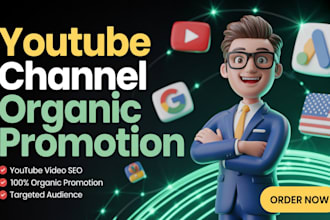 promote your youtube video organically for real views and channel growth