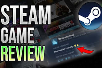 test and review your steam game