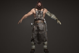 fantasy character, realistic 3d human model, 3d armor, 3d animaze, nft to 3d,vrm