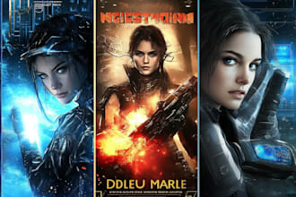 create sci fi illustration, sci fi art, sci fi game character