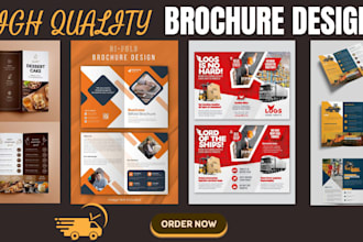 design trifold, bifold brochure, a5 a4 a3 flyer leaflet, postcard, business card