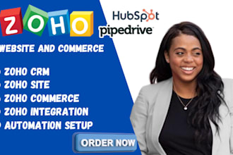 setup zoho commerce, zoho crm, zoho book, zoho site, zoho desk, zoho form