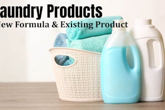 develop formulation for cosmetic and laundry products