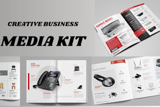 design media kitpresskit epk brochure flyer design product catalog one sheet