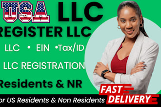 register US llc wyoming delaware non USA resident llc ein register dissolve llc