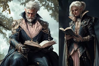draw your fantasy, scifi or rpg character full body or portrait
