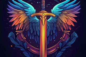 make a custom fantasy, rpg, sci fi animated game logo