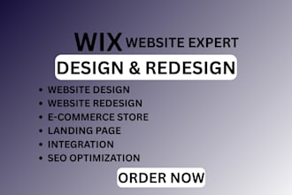 design wedding website or wedding planner website using wix