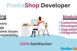 fix prestashop problems, errors or any consumer support