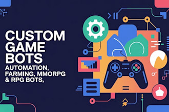 setup automation game bot, cheated bot, farming bot, mmorpg bot, rpg online game