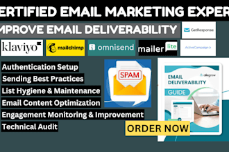fix spam email deliverability on klaviyo omnisend activecampaign mailchimp drip