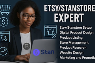 etsy stan store design etsy stan store digital products do etsy print on demand