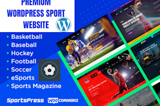 design sport website with sportpress, gamble site, bet365 app, sport bet website