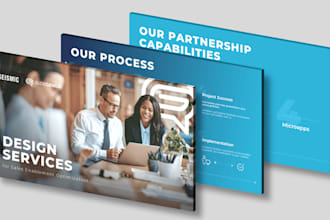 design professional powerpoint presentation canva investor pitch deck design
