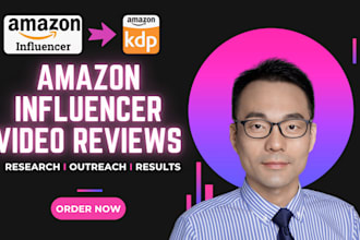 do KDP book promotion with top amazon influencer video reviews