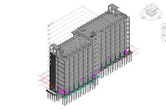 make 3d modeling of the building using bim software such as revit