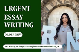 do urgent nursing, healthcare, public health, psychology, medical writing