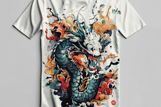 create vintage t shirt design for your brand and apparel