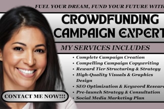 create crowdfunding campaign kickstarter gofundme indiegogo equity crowdfunding