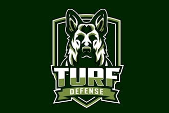 design animals german shepherd mascot logo