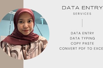 do a professional data entry specialist in excel, CSV and database management