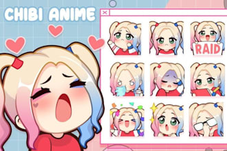 draw twitch emotes chibi emotes, animated emotes discord emoji discord streamers