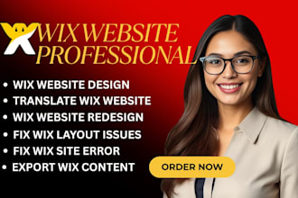 design wix website edit wix development landing page seo, website responsiveness