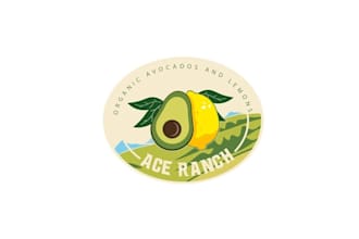 design superior organic avocado ranch logo