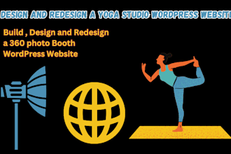 design, redesign and build a yoga studio wordpress website, fitness website
