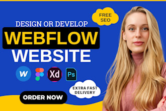 design or fix your webflow website, landing page, or convert figma to webflow