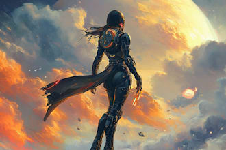 draw sci fi illustration and sci fi art