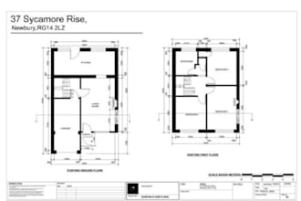 draw 2d floor plan, 2d house elevations, mep drawings and blueprints in autocad