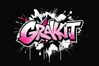 create graffiti art design for your logo or word