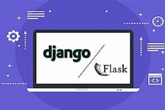 build an amazing website with python flask or django