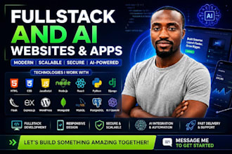 be your developer for fullstack and ai  websites and apps