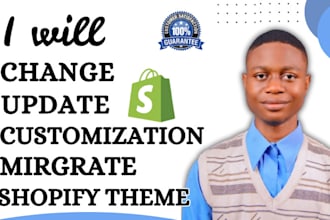 change, update shopify theme, duplicate shopify and do theme customization