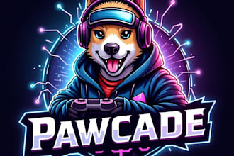 design high quality esport dog training  mascot logo with unlimited revision