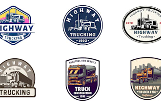 design trucking, transport, delivery and logistic logo within 24 hours