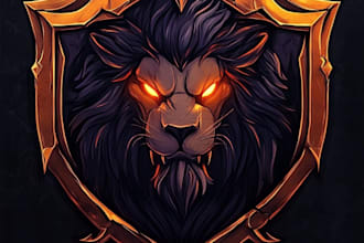 do fantasy game logo with cool unique magic style