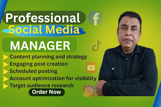 be professional social media manager to grow your brand organically