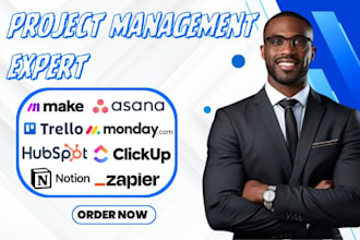 do make com monday crm trello asana notion clickup hubspot zapier automation