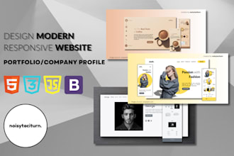 create and design personal portfolio or company profile website