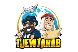 design a hilarious travel themed logo