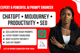 be your ai prompt engineer for chat gpt, midjourney, and ai tools