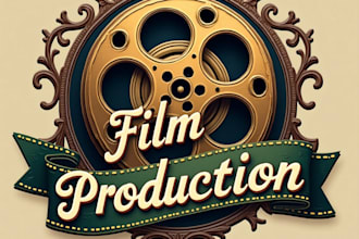 design high quality film production vintage logo with unlimited revision