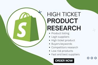 do high ticket dropshipping product research profitable shopify dropshipping
