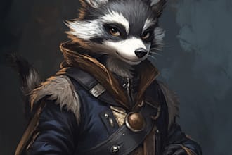 draw in my style your favorite furry or waifu art