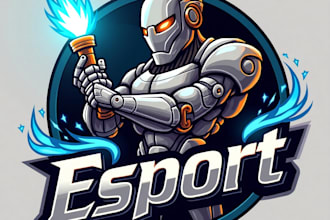 design high quality esport welding mechanical mascot logo with creative concepts